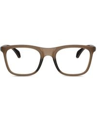 Moncler - Matte Brille Mit Eckigem Gestell - Lyst