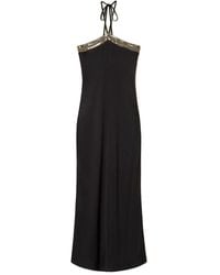 Twinset - Long Dress With Sequin Embroidery - Lyst