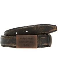 Acne Studios - Engraved Logo Belt - Lyst