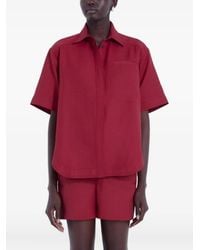 Loulou - Short-Sleeve Pocketed Shirt - Lyst