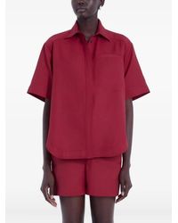 Loulou - Short-Sleeve Pocketed Shirt - Lyst