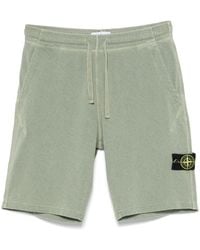 Stone Island - Compass-Badge Track Shorts - Lyst