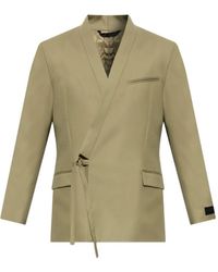 KENZO - Wrap-Tie Virgin-Wool Jacket - Lyst
