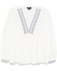 A.P.C. - Vera Blouse - Lyst