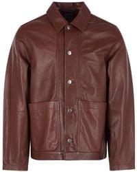 Giorgio Brato - Buttoned Leather Jacket - Lyst