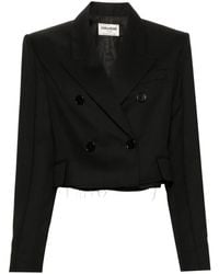 Zadig & Voltaire - Vito Double-Breasted Blazer - Lyst