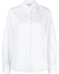 Max Mara - Pointed-collar Stretch-cotton Shirt - Lyst