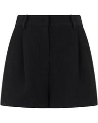 Moschino - High-Waisted Pleated Shorts - Lyst
