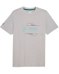 PUMA - X Mercedes Amg Petronas F1 Team T-Shirt Met Logoprint - Lyst