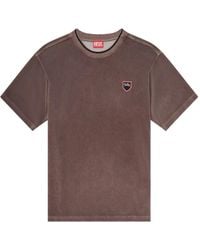 DIESEL - T-Shirt À Patch Logo - Lyst