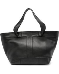 Iceberg - Large Debossed-Logo Leather Shoulder Bag - Lyst