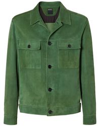 ZEGNA - Suede Flap-Pocket Jacket - Lyst
