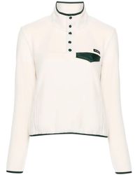 Sporty & Rich - Logo-Patch Fleece Top - Lyst