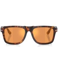 Persol - Tortoiseshell-Effect Rectangle-Frame Sunglasses - Lyst