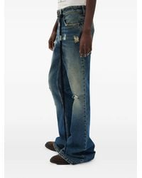 Ann Demeulemeester - Toos Slim Bootcut Distressed Jeans - Lyst