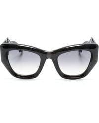 Etro - Cat-Eye-Sonnenbrille mit Logo-Gravur - Lyst