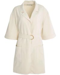 Significant Other - Bowie Belted Collared Mini Dress - Lyst