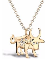 Pragnell - 18Kt Ox Diamond Pendant Necklace - Lyst
