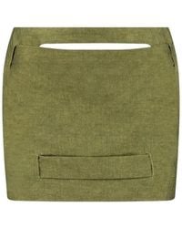 GAUGE81 - Valka Cut-Out Panelled Mini Skirt - Lyst