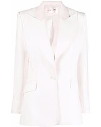Styland Single-breasted Fitted Blazer - White