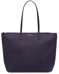 Lacoste - Large Logo-Patch Tote Bag - Lyst