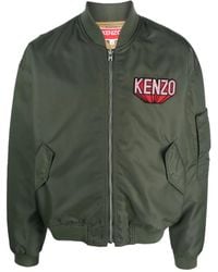 KENZO - Bomberjacke Mit Logo-Patch - Lyst