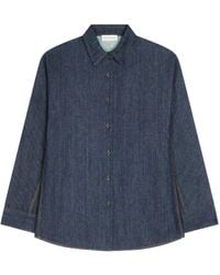 Dries Van Noten - Jeanshemd mit Kontrastnähten - Lyst