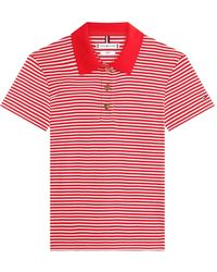 Tommy Hilfiger - Striped Polo Top - Lyst