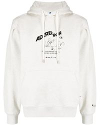 Adererror - Logo-Print Stretch-Cotton Hoodie - Lyst
