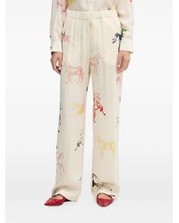 Stine Goya - Horse-Print Palazzo Pants - Lyst