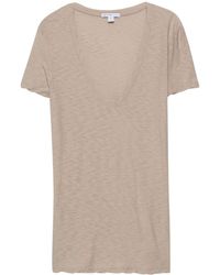 James Perse - T-Shirt mit kurzen Ärmeln - Lyst