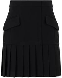 Moschino - Pleated Flap-Pocket Mini Skirt - Lyst