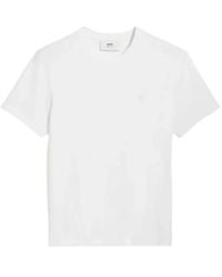 Ami Paris - Ami De Coeur T-Shirt Met Geborduurd Logo - Lyst