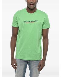 DIESEL - Logo-Print Crew-Neck T-Shirt - Lyst