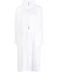 Y's Yohji Yamamoto - Long-sleeves Printed Cotton Coat - Lyst