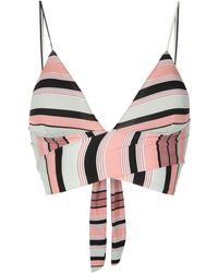Clube Bossa - Havel Striped Bikini Top - Lyst