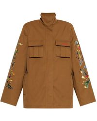 Off-White c/o Virgil Abloh - Utility-Jacke mit Blumen-Pfeil-Print - Lyst