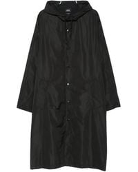 A.P.C. - Chaqueta Oversize Con Capucha Y Logo - Lyst