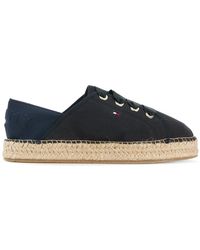 tommy hilfiger flat cotton espadrilles