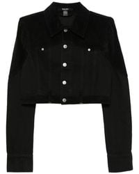 Ksubi - Corduroy-Panelled Cropped Denim Jacket - Lyst