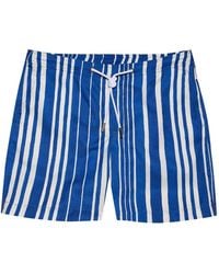 Orlebar Brown - Bulldog Drawcord Stripe-Print Swim Shorts - Lyst