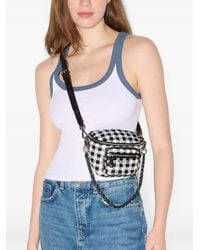 MZ Wallace - Micro Crosby Gingham Quilted Crossbody Bag - Lyst