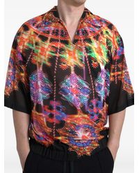 Dolce & Gabbana - Luminarie-Print V-Neck T-Shirt - Lyst