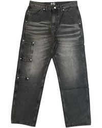 THUG CLUB - Washed-Effect Stud-Embellished Jeans - Lyst