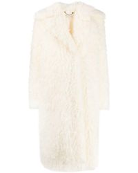 MICHAEL Michael Kors Faux Mongolian Coat - White