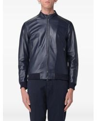 XC - Leather Bomber Jacket - Lyst