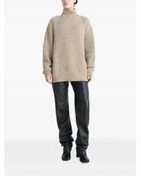 Lemaire - High-Neck Ribbed Sweater - Lyst