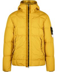 Stone Island - Gewatteerde Jas - Lyst