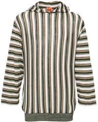 VITELLI - Striped Linen-blend Hoodie - Lyst