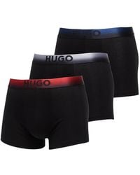 HUGO - Logo-Detail Boxers Set (Set Of Three) - Lyst